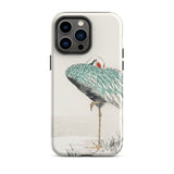 White-naped Crane - Numata Kashu Iphone Case, 14 Pro Max / Matte, Phone Case Crane Design