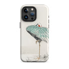 White Naped Crane Numata Kashu Iphone Case, 15 Pro Max / Matte, Crane Themed Phone Case