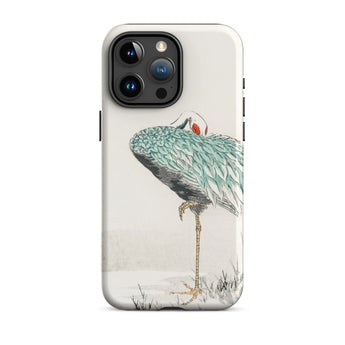 White-naped Crane - Numata Kashu Iphone Case, 15 Pro Max / Matte, Crane-themed Phone Case