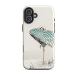 White-naped Crane - Numata Kashu Iphone Case, 16 Plus / Matte, Phone Case Crane Design