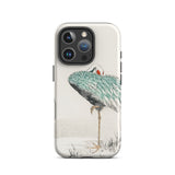 White-naped Crane - Numata Kashu Iphone Case, 16 Pro / Matte, Phone Case Crane Design