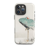 White-naped Crane - Numata Kashu Iphone Case, 16 Pro Max / Matte, Phone Case Crane Design