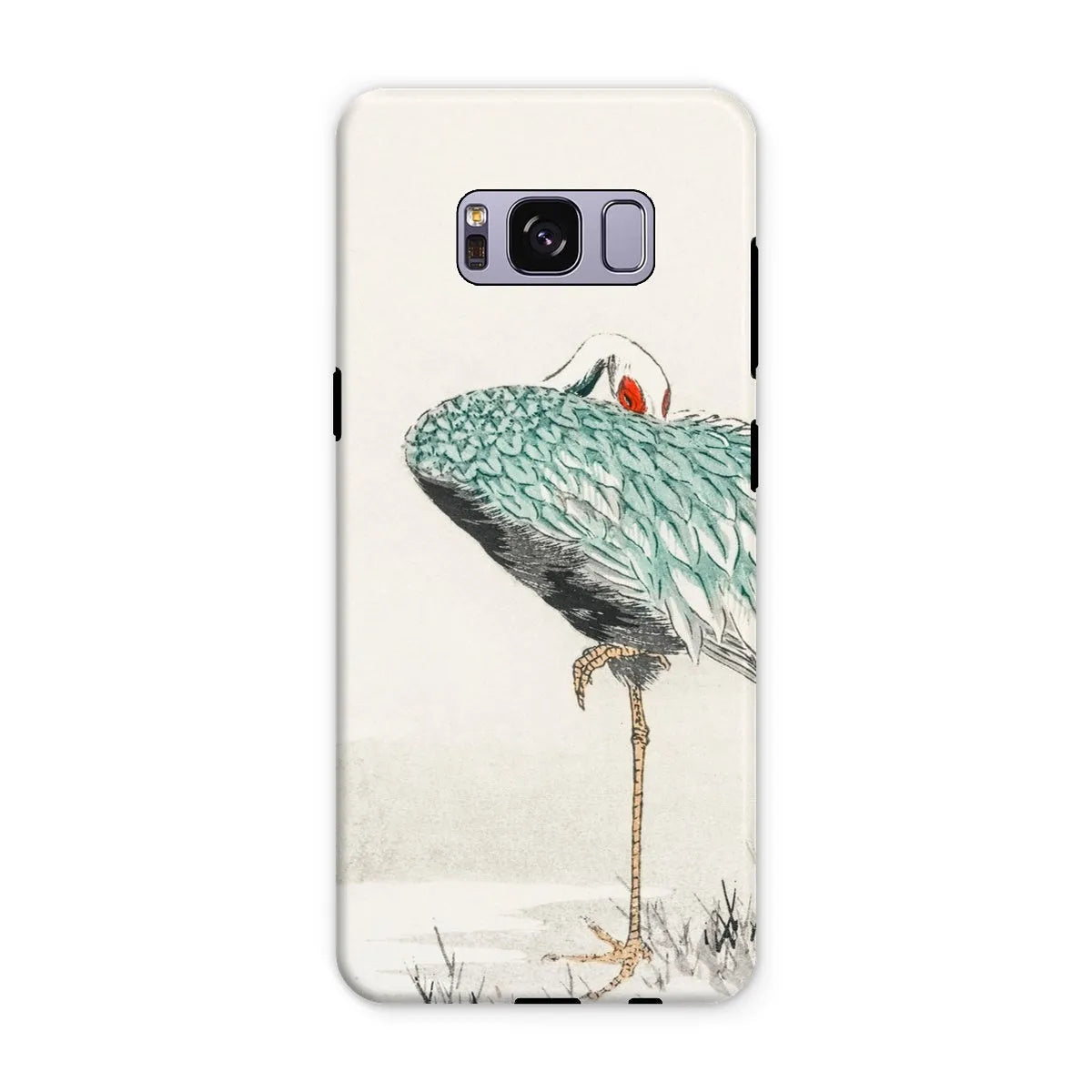 White-naped Crane By Numata Kashu - Japanese Bird Phone Case - Samsung Galaxy S8 Plus / Matte - Mobile Phone Cases