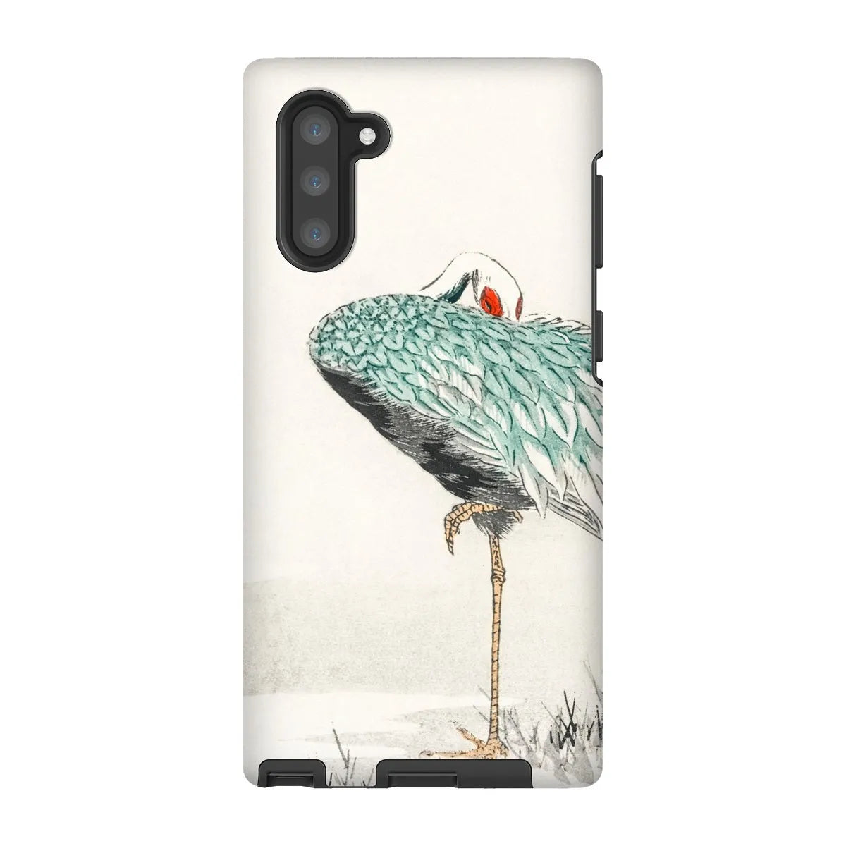 White-naped Crane By Numata Kashu - Japanese Bird Phone Case - Samsung Galaxy Note 10 / Matte - Mobile Phone Cases