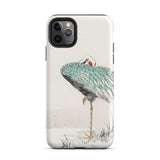 White-naped Crane - Numata Kashu Phone Case Iphone 11 Pro Max / Matte Crane-themed Iphone Case Numata Kashu’s Crane, Crane Struts, Struts