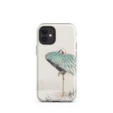 White-naped Crane - Numata Kashu Phone Case Iphone 12 Mini / Matte Crane Art Phone Case Numata Kashu’s Crane, Struts, Struts Digital Realms