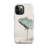 White-naped Crane - Numata Kashu Phone Case Iphone 12 Pro Max / Matte Crane-themed Phone Case Numata Kashu’s Crane, Crane Struts, Struts