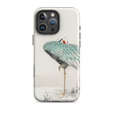White-naped Crane - Numata Kashu Phone Case Iphone 16 Pro Max / Matte Phone Case Crane Design Numata Kashu’s Crane, Struts, Struts Digital