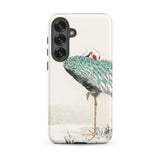White-naped Crane - Numata Kashu Phone Case, Samsung Galaxy S25 Plus / Matte, Mobile Cases, Toby Leon