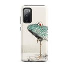 White Naped Crane Numata Kashu Samsung Case, Galaxy S20 Fe / Matte, White Smartphone Case Artistic Print Crane