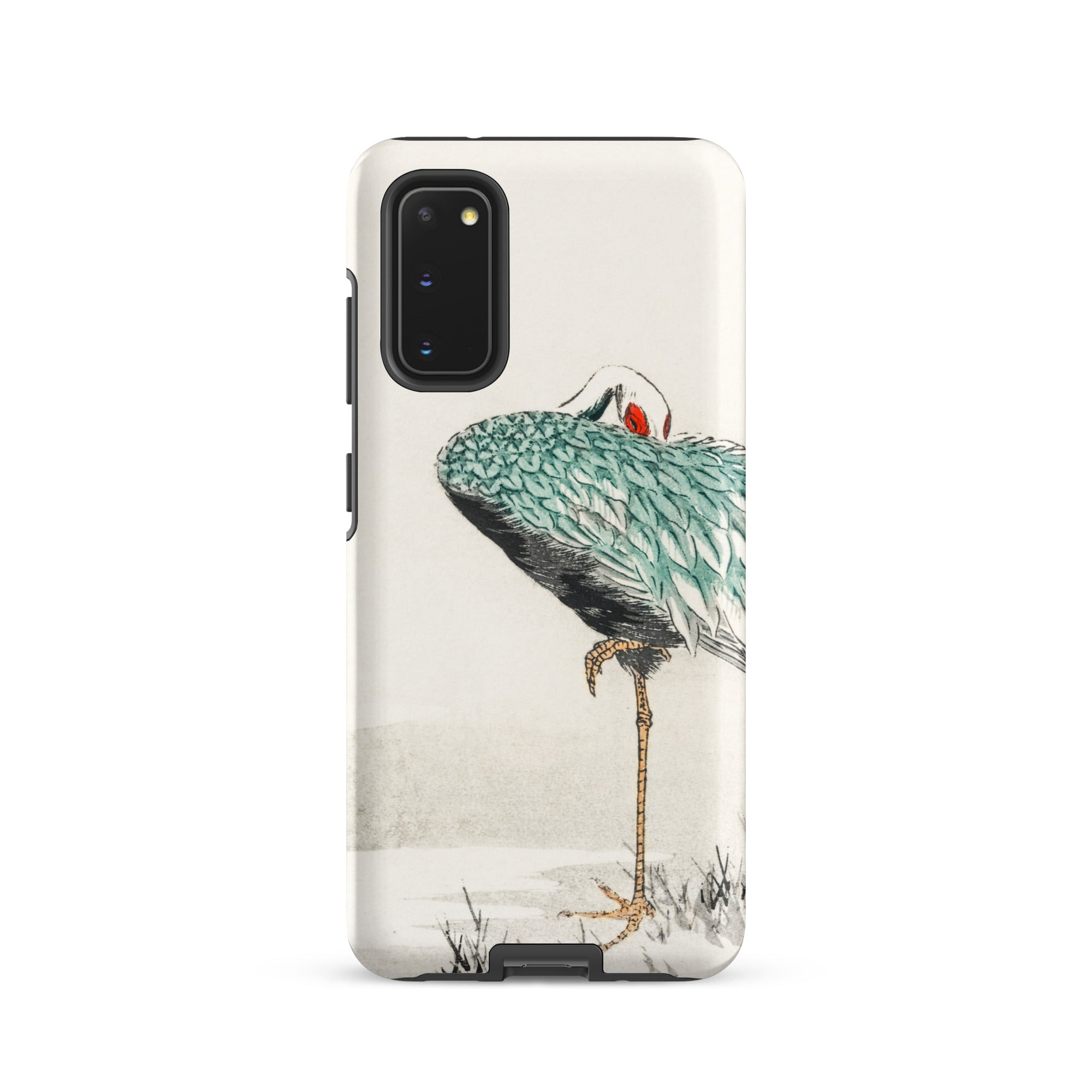 White Naped Crane Numata Kashu Samsung Case, Galaxy S20 / Matte, Phone Case Artistic Depiction Crane
