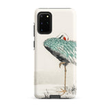 White-naped Crane - Numata Kashu Samsung Case, Galaxy S20 Plus / Matte, White Smartphone Case Red-crowned Crane Design
