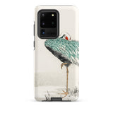 White-naped Crane - Numata Kashu Samsung Case, Galaxy S20 Ultra / Matte, Protective Phone Case Artistic Depiction Crane
