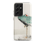 White-naped Crane - Numata Kashu Samsung Case, Galaxy S21 Ultra / Matte, Smartphone Case Red-crowned Crane Design