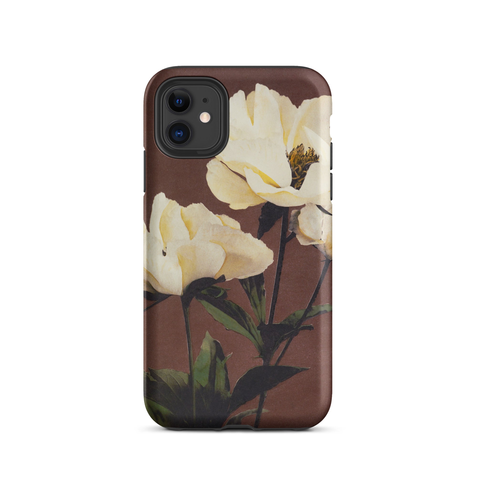 White Peony Ogawa Kazumasa Floral Iphone Case, 11 / Matte, Floral Patterned Phone Case