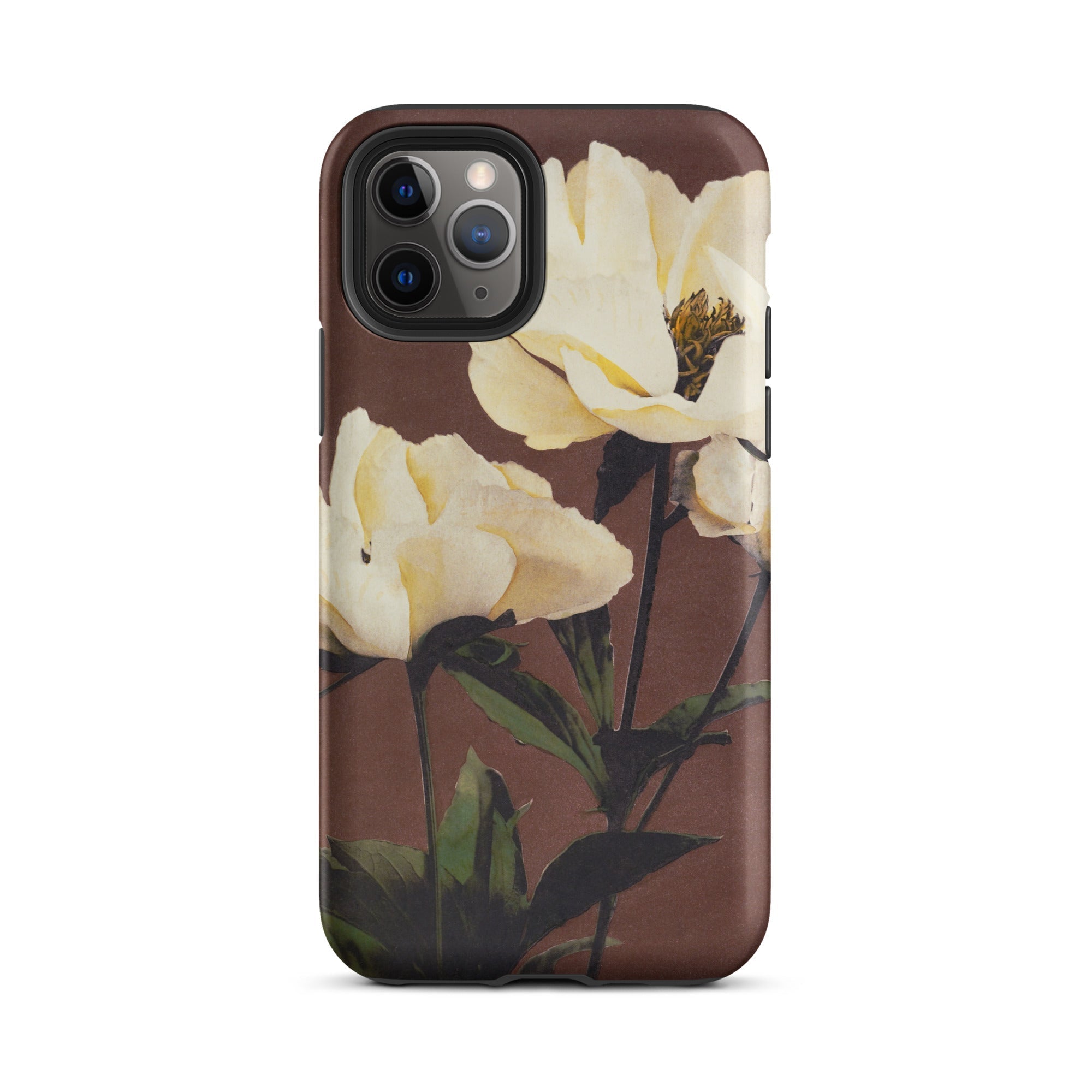 White Peony Ogawa Kazumasa Floral Iphone Case, 11 Pro / Matte, Floral Patterned Phone Case