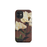 White Peony - Ogawa Kazumasa Floral Iphone Case, 12 Mini / Matte, Floral-patterned Phone Case