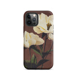 White Peony - Ogawa Kazumasa Floral Iphone Case, 12 Pro / Matte, Floral-patterned Phone Case