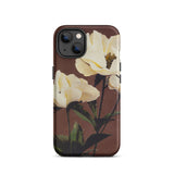 White Peony - Ogawa Kazumasa Floral Iphone Case, 13 / Matte, Floral-patterned Phone Case