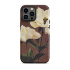 White Peony Ogawa Kazumasa Floral Iphone Case, 13 Pro Max / Matte, Floral Patterned Phone Case