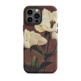 White Peony - Ogawa Kazumasa Floral Iphone Case, 13 Pro Max / Matte, Floral Patterned Phone Case