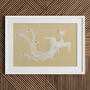 White Phoenix - Kamisaka Sekka Momoyogusa Art Print