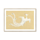 White Phoenix - Kamisaka Sekka Momoyogusa Art Print, White Phoenix-like Bird Feathers Plumage
