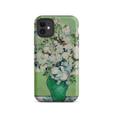 White Roses - Vincent Van Gogh Iphone Case, 11 / Matte, Floral-patterned Phone Case