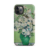 White Roses - Vincent Van Gogh Iphone Case, 11 Pro Max / Matte, Phone Case Floral Painting