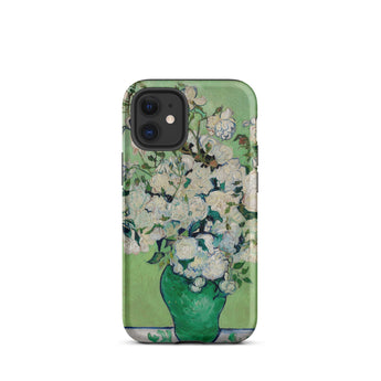 White Roses - Vincent Van Gogh Iphone Case, 12 Mini / Matte, Floral Art Phone Case