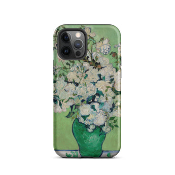 White Roses - Vincent Van Gogh Iphone Case, 12 Pro / Matte, Floral-patterned Phone Case