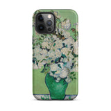 White Roses - Vincent Van Gogh Iphone Case, 12 Pro Max / Matte, Floral-patterned Phone Case