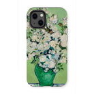 White Roses - Vincent Van Gogh Iphone Case, 13 Mini / Matte, Phone Case Painting White Roses Green Vase