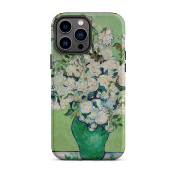 White Roses - Vincent Van Gogh Iphone Case, 13 Pro Max / Matte, Floral Art Phone Case