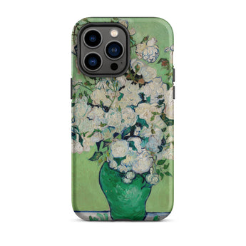 White Roses - Vincent Van Gogh Iphone Case, 14 Pro Max / Matte, Floral Art Phone Case
