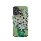 White Roses - Vincent Van Gogh Iphone Case, 16 / Matte, Phone Case Floral Art