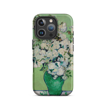 White Roses - Vincent Van Gogh Iphone Case, 16 Pro / Matte, Floral Art Phone Case
