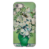 White Roses - Vincent Van Gogh Iphone Case, 8 / Matte, Phone Case Painting White Roses Green Vase