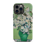 White Roses - Vincent Van Gogh Phone Case Iphone 13 Pro Max / Matte Floral Art Phone Case Vincent Gogh, Cradle Post-impressionist