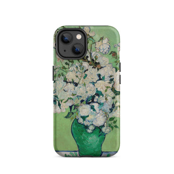 White Roses - Vincent Van Gogh Phone Case Iphone 14 / Matte Floral Art Phone Case Vincent Gogh, Cradle Post-impressionist Brilliance,