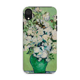 White Roses - Vincent Van Gogh Phone Case Iphone Xr / Matte Phone Case Gogh-style Painting White Roses Green Vincent Gogh, Cradle