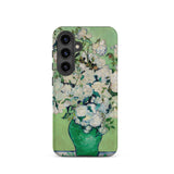 White Roses - Vincent Van Gogh Phone Case, Samsung Galaxy S24 / Matte, Mobile Cases, Toby Leon