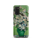 White Roses Vincent Van Gogh Samsung Case, Galaxy S20 / Matte, Smartphone Case Printed Design White Roses Green Vase