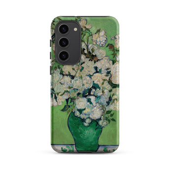 White Roses - Vincent Van Gogh Samsung Case, Galaxy S23 Plus / Matte, Phone Case Gogh’s Roses Painting
