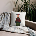 Grand Dame - Qing Dynasty Manchu Fashion Art Pillow Throw Pillows