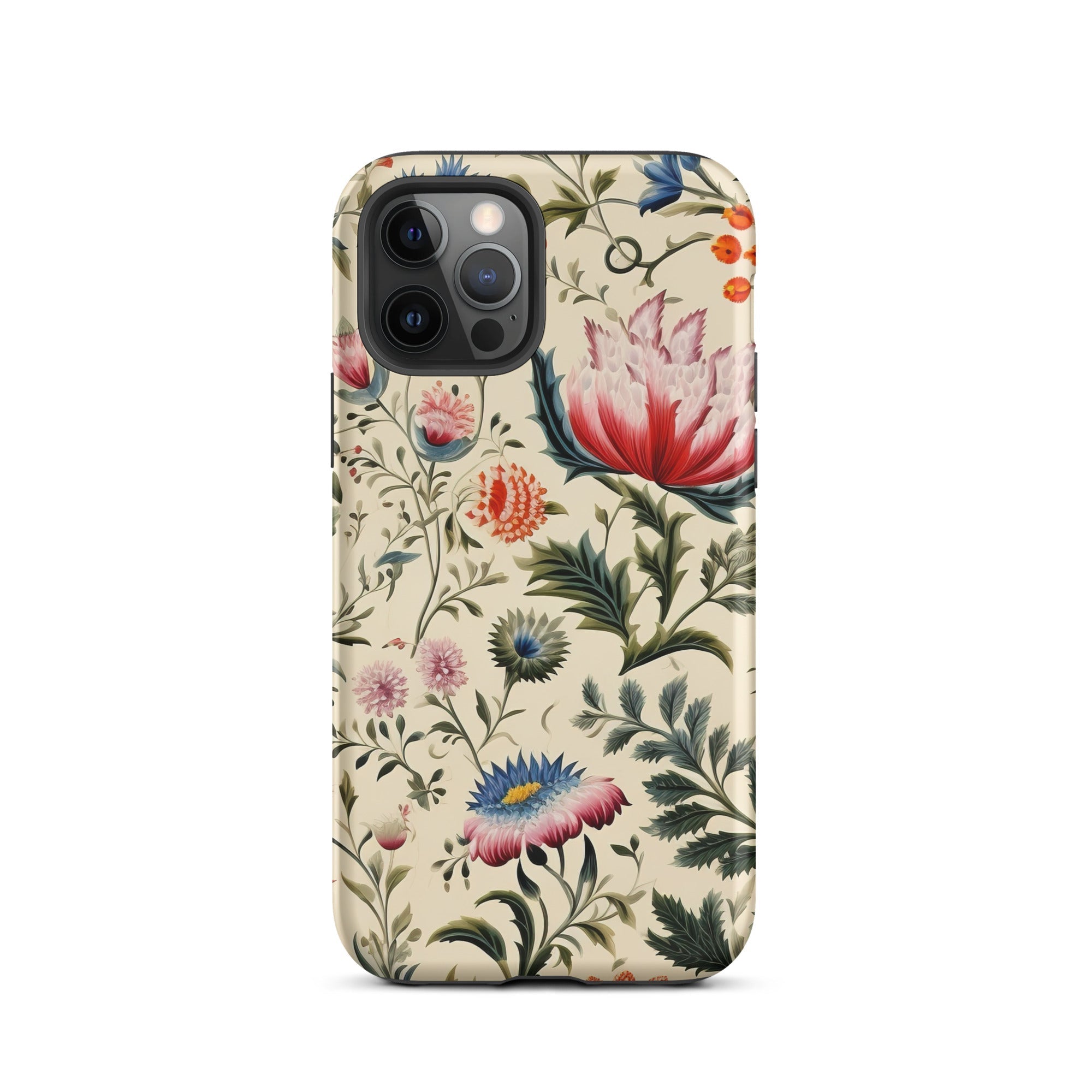 Wildflower Hoopla Floral Garden Iphone Case, 12 Pro / Matte, Floral Patterned Phone Case