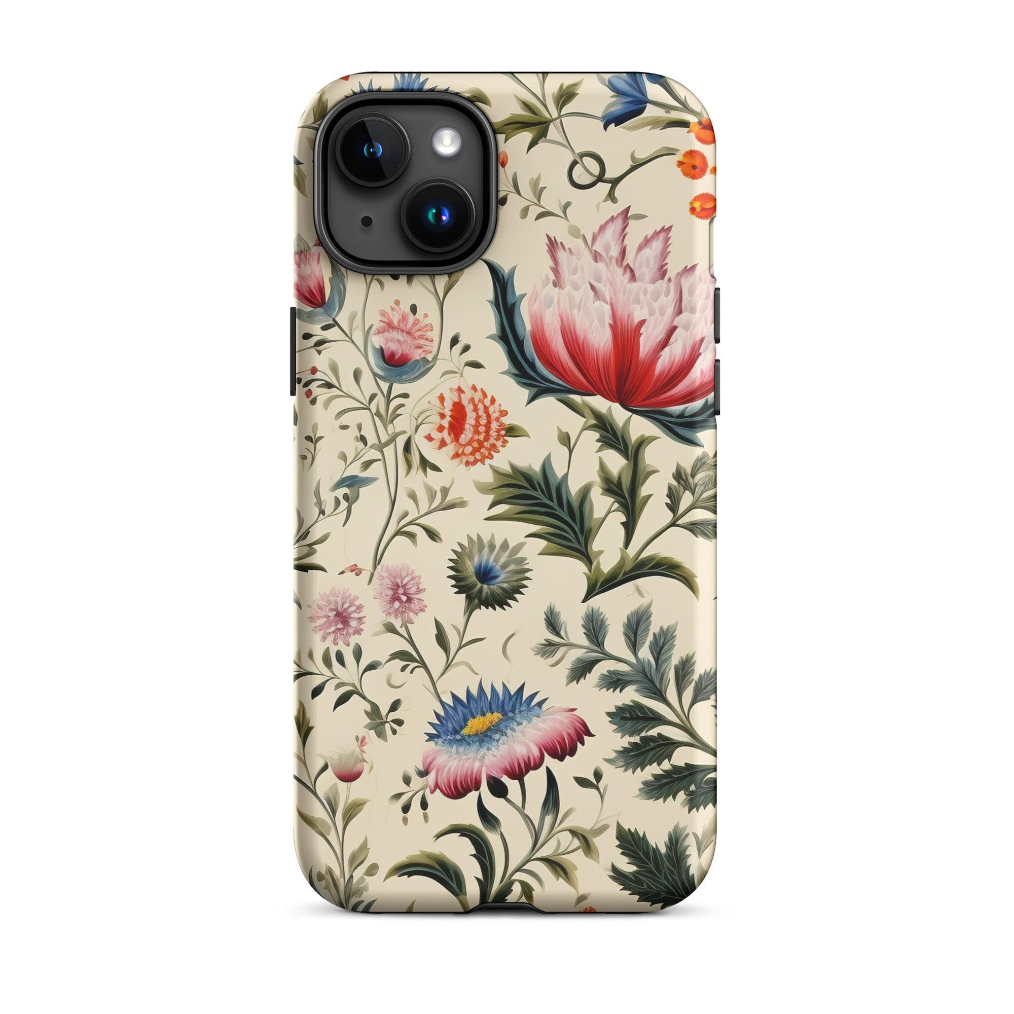 Wildflower Hoopla Floral Garden Iphone Case, 15 Plus / Matte, Floral Patterned Phone Case