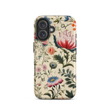 Wildflower Hoopla - Floral Garden Iphone Case, 16 / Matte, Floral Patterned Phone Case