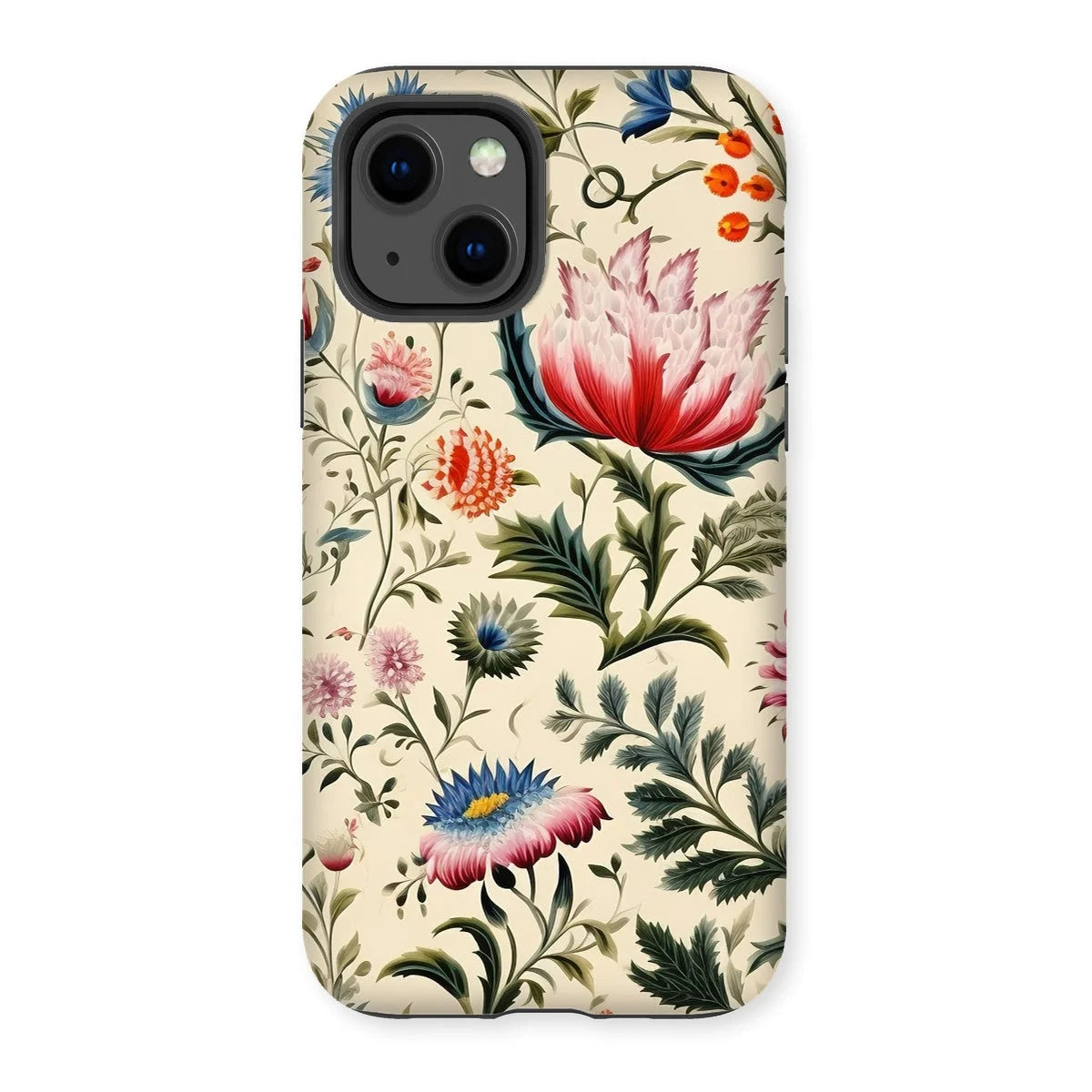 Wildflower Hoopla - Floral Garden Iphone Case, 13 / Matte, Kite-775792174, Floral-patterned Phone Case Colorful Botanical Designs