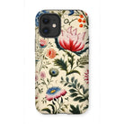 Wildflower Hoopla - Floral Garden Iphone Case, 12 Mini / Matte, Kite-775792202, Floral-patterned Phone Case Iphone Vintage Botanical Design